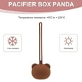 thumbnail image 4 of Bolsa para chupetes de silicona de grado alimentario con diseño de panda. Bolsa portátil para chupetes con cadena., 4 of 4