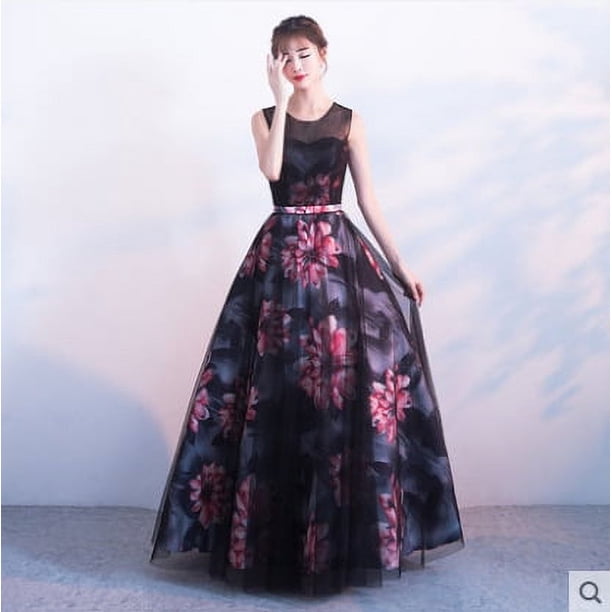 Vestido de noche elegante y de moda, largo, para banquetes, para empresas, para anfitriones de banquetes, delgado y esbelto, para mujeres