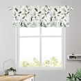 thumbnail image 5 of Sage Green Eucalyptus Leaf Curtain Valances for Windows Spring Summer Farmhouse Leaves Kitchen Curtains 54x18 Inch Short Rod Pocket Valance 1 Panel for Living Room Bathroom Decor, 5 of 6