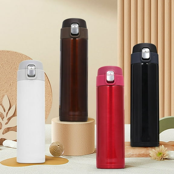 500ml Travel Mug, Stainless Steel Vacuum Insulated Coffee Thermos with Leak-proof Lid, Keeps Beverages Hot for 6 Hours, Ideal for Commuting, Office Use, and Daily Hydration On-the-go