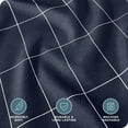 thumbnail image 3 of Bare Home Housse de Couette et Ensemble de Taies de Luxe - Premium 1800 Collection - Ultra Doux - Lit Simple/simple TG, à Carreaux - Minuit/blanc, 2 Pcs, 3 of 7