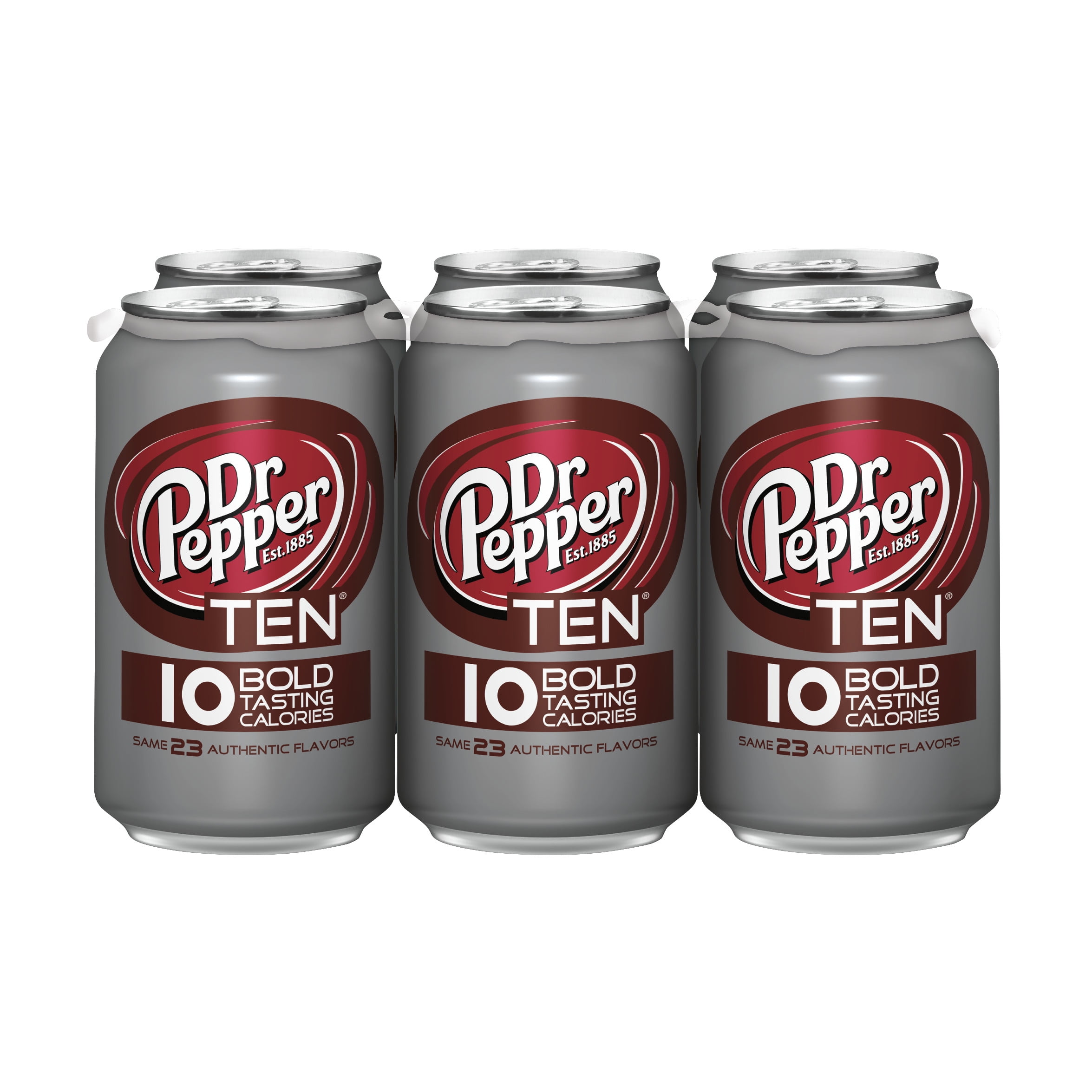 Dr Pepper TEN Soda, 12 fl oz cans, 6 pack - Walmart.com