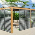 thumbnail image 6 of Aluminum Outdoor Louvered Pergola Screens, Pergola Accessories, Flexible Installation, Water Resistant, Gray, 6 of 7