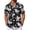 Black - White Floral, variant on Mens Hawaiian Shirt Short Sleeve Floral Button Down Shirts Summer Tropical Beach Shirts
