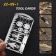 thumbnail image 4 of Tarjeta de anzuelo de pesca multifuncional Tarjeta de herramienta de supervivencia para acampar de bricolaje Tarjeta de pesca Equipo de pesca portátil Tarjeta de supervivencia Edc, 11 Feliz Sencillez, 4 of 5