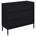 thumbnail image 6 of Jess 2-door Arched Fluted Glass Accent Cabinet Black, 6 of 11