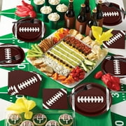 96Pcs Football Theme Party Supplies Disposable Football Party Tableware Set,Dessert Plates,Cups,Napkins for Football Theme Games Day Sports Birthday Decoration
