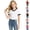 White, variant on Y-Sunset Girls' V-Neck T-Shirt, Short Sleeve Casual Tee, Soft Breathable Summer Top for Kids & 7-16 Years(White/9-10 Years)