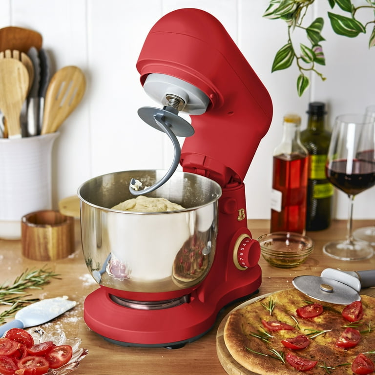 Beautiful 3.5 Qt Stand Mixer with Flat Beater, Dough Hook, Balloon