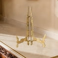 thumbnail image 4 of Elodie Brass Easel Photo Picture Frame Holder Bookshelf Cabinet Plate Stand Display Style A, 4 of 6