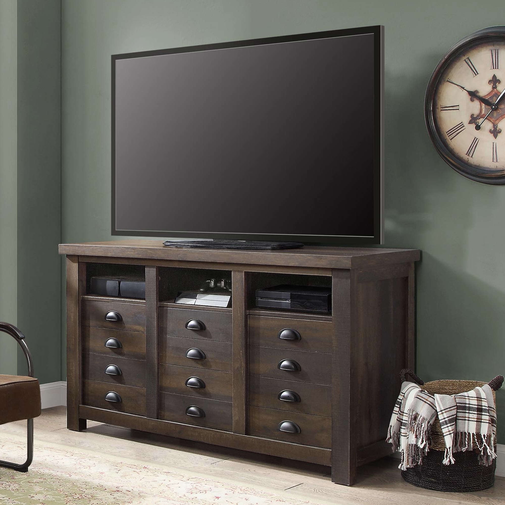 Better Homes and Gardens Granary Modern Farmhouse Tower Rustic Brown