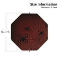 thumbnail image 3 of Pofeuu Spiders On A Web Print Leather Coasters Set of 6, Round Cups Mugs Mat Pad for Home Kitchen Heat Resistant Drink Coasters,Octagon, 3 of 7