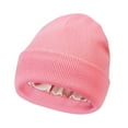 thumbnail image 5 of Christmas Gift Satin Lined Beanie - Women's Protective Hairstyle Hat, Acrylic Knit Warm Winter Cap, Elastic Unisex Fit for Holiday Parties & Daily Wear, 5 of 5