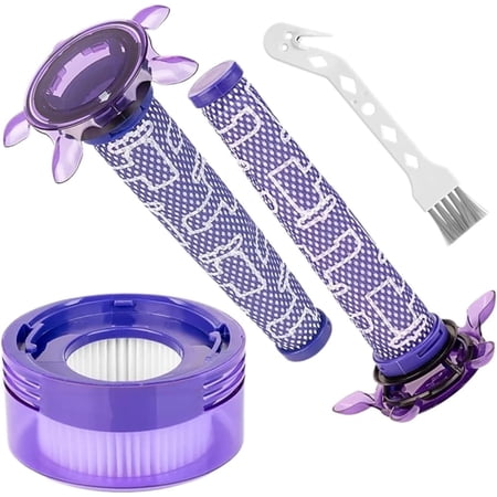 Upgraded Filter Replacement Kit Compatible with Dy*son V8 New Version SV25 / V8 Animal Extra 405901-01/ V7 New Model SV37 Vacuum Part # 965661-05 & 967478-05.