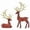 Red color, variant on Christmas Resin Craft Figurines - Electroplated Deer Decor for Living Room, Christmas Resin Crafts European And American Style Home Decoration