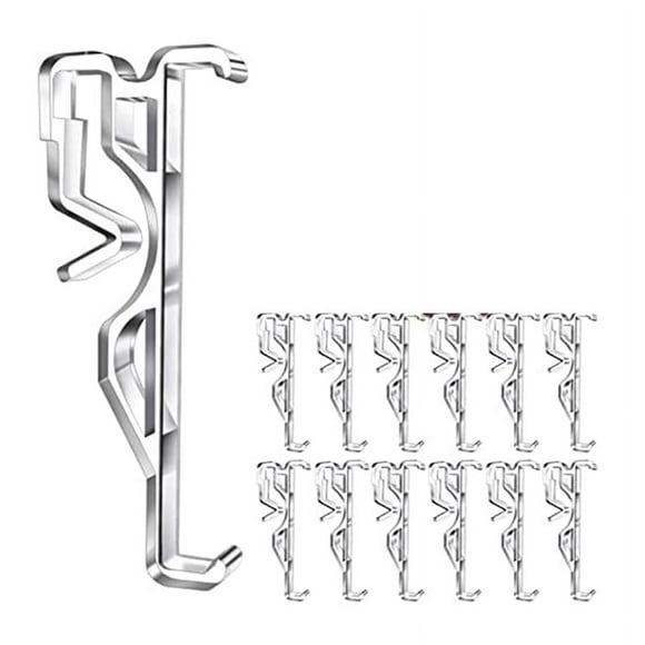 Valance Clips, Clear Plastic Valance Clips for Blinds, Window Blind Clips for Horizontal Blind Valance (12 PCS)
