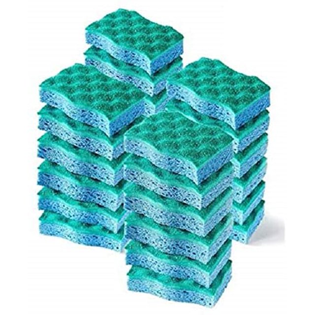 Esponja de celulosa multiusos, esponja lavavajillas de doble cara para cocina, 12 piezas Xemadio WMPH-754-3