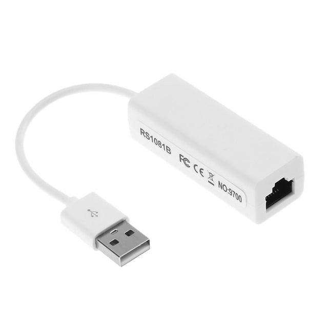 Adaptador de red USB 2.0 a RJ45 LAN Ethernet 10/100Mbps WIN7 para computadora