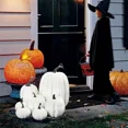 thumbnail image 4 of 7PCS Artificial Pumpkins Decoration Autumn Harvest Thanksgiving Simulation Pumpkins Fall Table Centerpiece Halloween Decor Props, 4 of 6