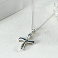 thumbnail image 2 of Endless Faith Infinity Cross with Abalone Shell Inlay Sterling Silver Necklace, 2 of 7