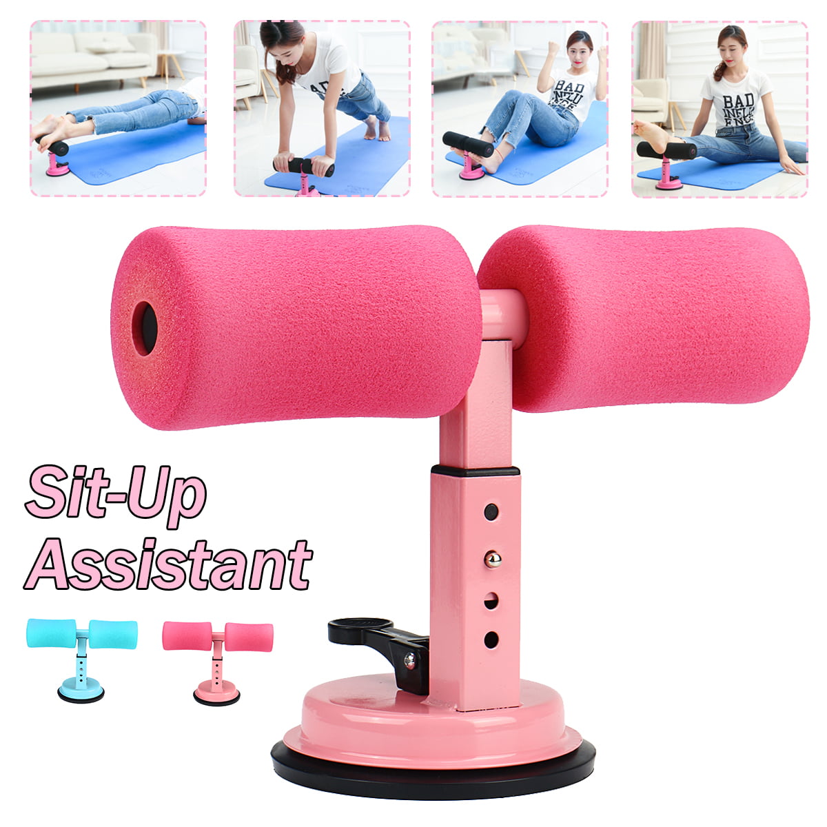 Fitness Sit Up Bar Self-suction Fitness Equipment Abdominal Strength Trainer Hom