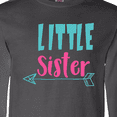 thumbnail image 4 of Inktastic Little Sister, Younger Sister, Arrow - Blue Pink Long Sleeve T-Shirt, 4 of 5