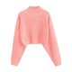 thumbnail image 1 of Jersey ZAFUL para mujer, cuello alto, corto, manga linterna, 1 of 6