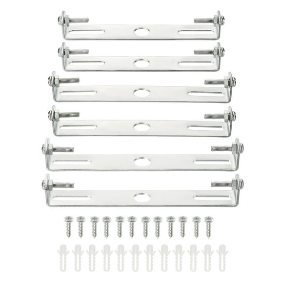 Uxcell 4.13" 4.53" 4.72" Lighting Fixture Ceiling Light Plate Iron Silver 4Pcs