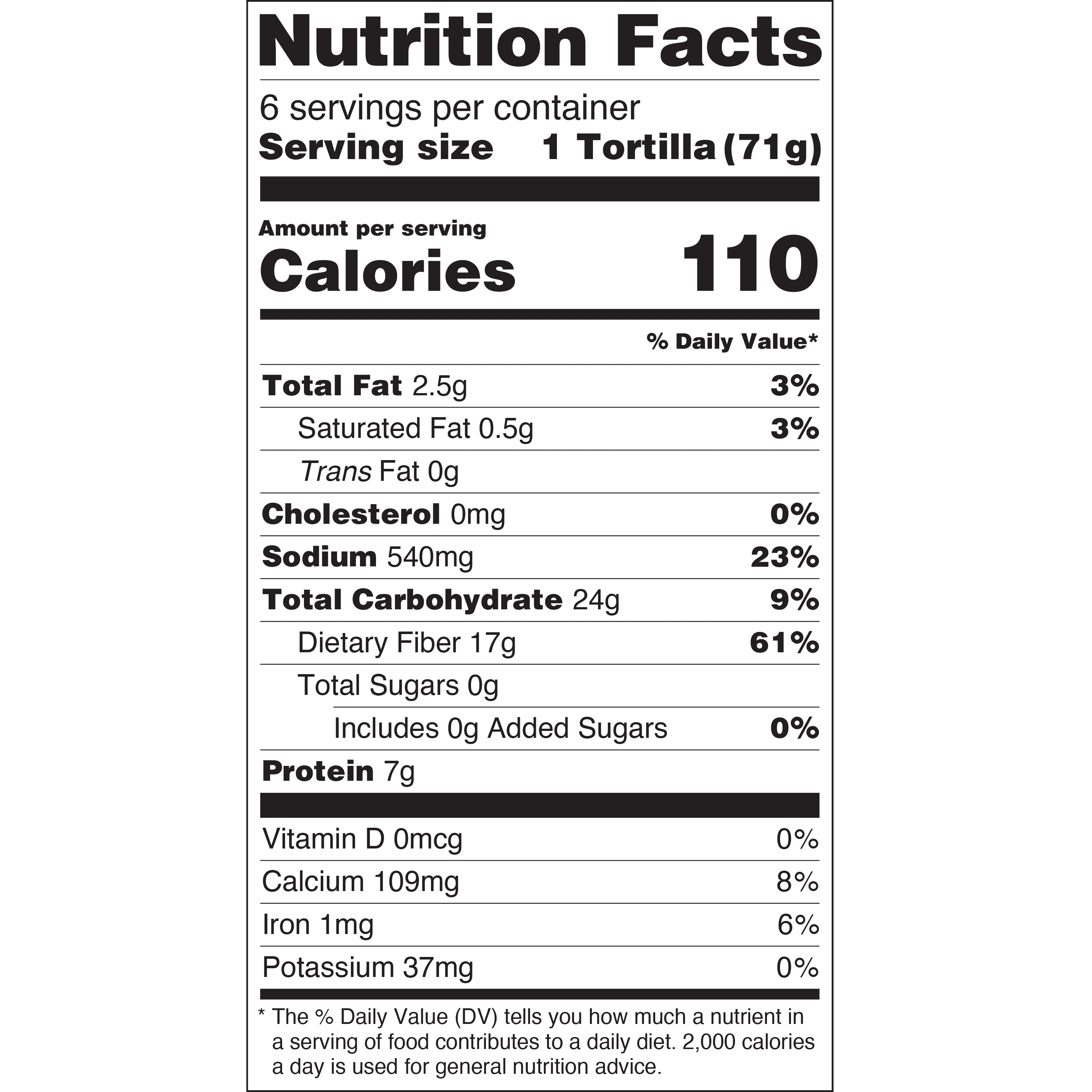Olé Mexican Foods Xtreme Wellness High Fiber Spinach & Herbs Large Burrito Flour Tortillas, 15 oz, 6 Count