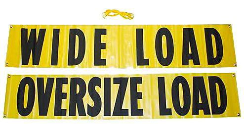 Mesh Banner Vinyl Mesh Oversize Load Transportation Banner Oversize Load 18 x 7
