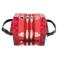 thumbnail image 4 of Acordeón Concertina Portátil Profesional para Adultos Suministros de Instrumentos MusicalesRojo, 4 of 12