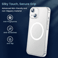 thumbnail image 4 of Entronix Bundle Compatible with iPhone 14 Plus, Magnetic Clear Case 2 Screen Protectors 2 Camera Lens Cover, 4 of 8