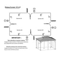 thumbnail image 4 of Corriveau International - Rideau pour Gazebo 10 Pieds x 12 Pieds, Résistant à l'Eau, Gris Foncé, 4 of 4