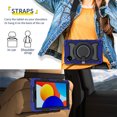 thumbnail image 6 of FJLBDE Case for Xiaomi Redmi Pad SE 8.7 inch 2024 with 360 Kickstand, Shoulder Strap Carrying Protective Cover, Navy Blue, 6 of 6