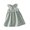 Green, variant on LYMAYTER Toddler Casual Dress Girls Cute Plaid Sleeveless Dress Kids Button Front Pleated A Line Dress 2-7Y
