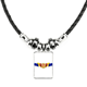thumbnail image 1 of andorra bandera emblema nacional collar a mano colgante de cuerda de cuero Unbranded M, 1 of 3