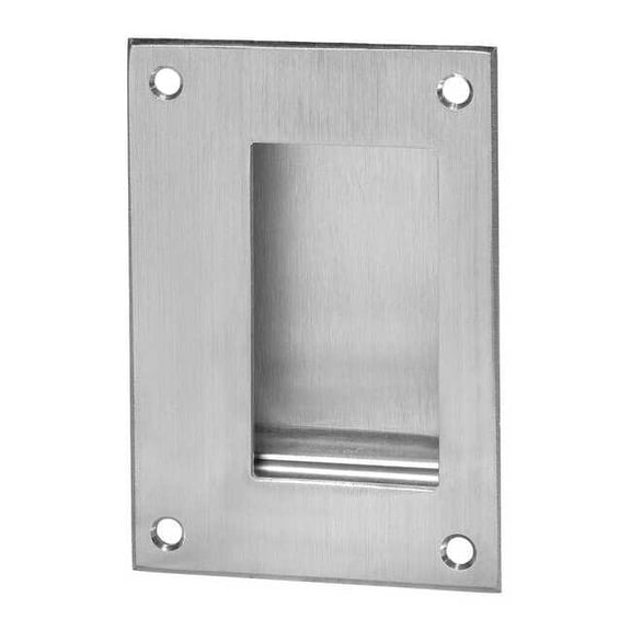 Rockwood Recessed Pull Handle, Clips/Fasteners, Satin, Clips/Fasteners 94.32D