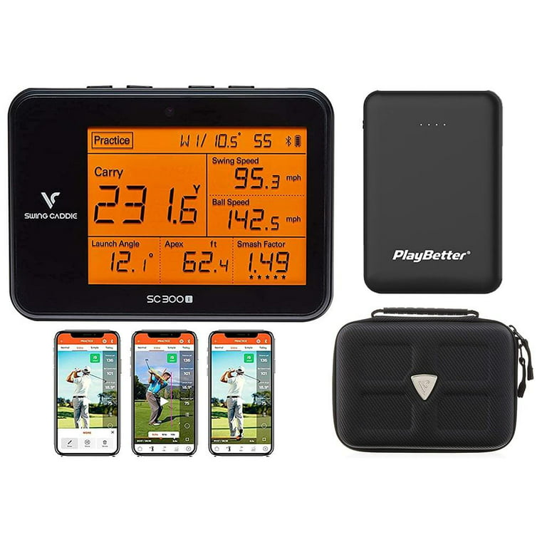 Swing Caddie SC300i by Voice Caddie Portable Launch Monitor Power