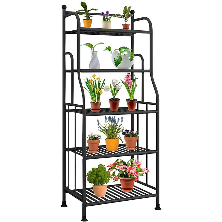 Zzbiqs 5 Tier Metal Vertical Plant Stand & Storage Rack