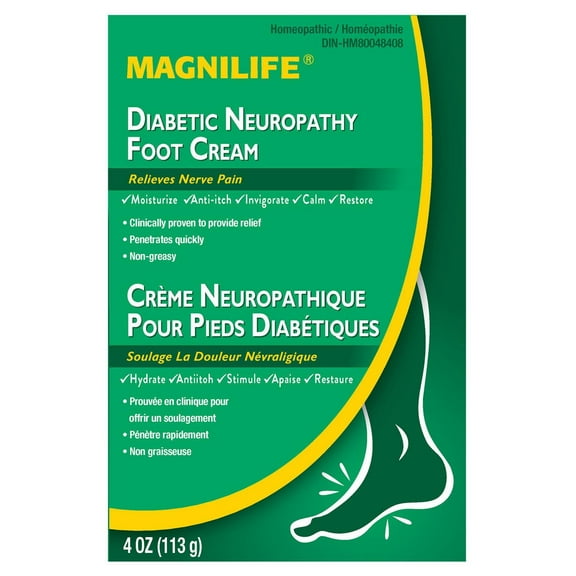 Crème neuropathie diabétique Magnilife pour les pieds
