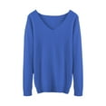thumbnail image 4 of Gkeoshab Sweaters for Women Long Sleeve Shirts for Women 2026 Fall Clothes Tunic Tops Loose Fit Dressy Crewneck Pullover Sweaters Sky Blue XL, 4 of 4