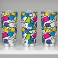 thumbnail image 5 of 20OZ Pop-Art Geometric Print Stainless Steel Insulated Tumbler with Straw - Leak-Proof & Portable Car Cup for Office, Gym & Outdoor, 5 of 6