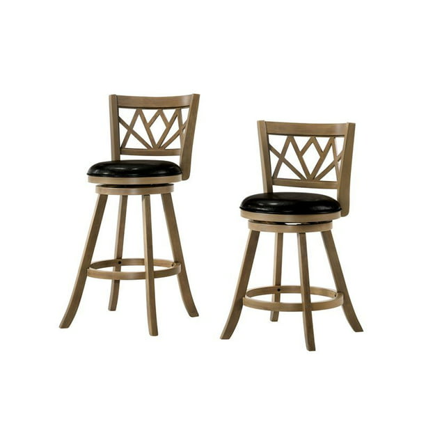 Swivel Bar Stool In Maple, 24 Inch Bar Stools Without Back