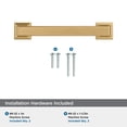 thumbnail image 4 of Amerock Lintel 3-3/4 inch (96mm) Center-to-Center Champagne Bronze Cabinet Pull, 4 of 6
