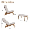 thumbnail image 2 of GRANDPATIO Outdoor Adjustable 2-Position High Back Sofa With Ottoman - High Backrest - 1 Piece, 2 of 9