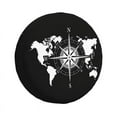 thumbnail image 1 of Compass And Mount Spare Wheel Cover for Suzuki Mitsubish 4WD Trailer Custom Camper Tire Protector 14" 15" 16" 17"h, 1 of 5
