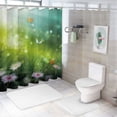 thumbnail image 7 of Shiartex Flowers Butterfly Printed Shower Curtain 100% Polyester Fiber Bathroom Decoration with Hooks Chic Modern Style Pack of 1 60x72, 7 of 7