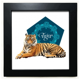thumbnail image 1 of Mesa de pared con marco cuadrado negro, 1 of 4