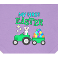 thumbnail image 3 of Inktastic My First Easter Bunny and Tractor Baby Bandana Bib, 3 of 4