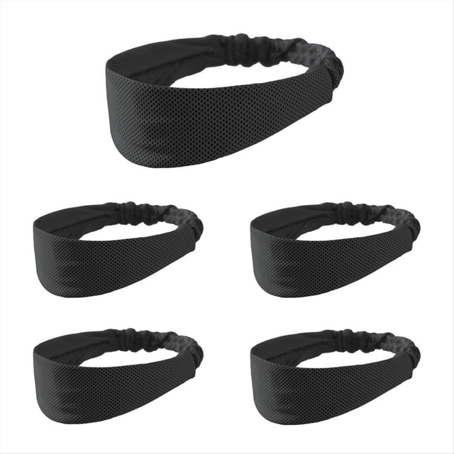 Diadema Deportiva Negra, Absorbente y Transpirable para el Sudor, para Correr en y Verano, Diadema de Bádminton, Turbante Antitranspirante